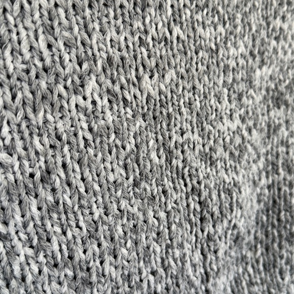 Hollister Sweater - Cropped Scoop Neck Grey Knit - Picture 6 of 6